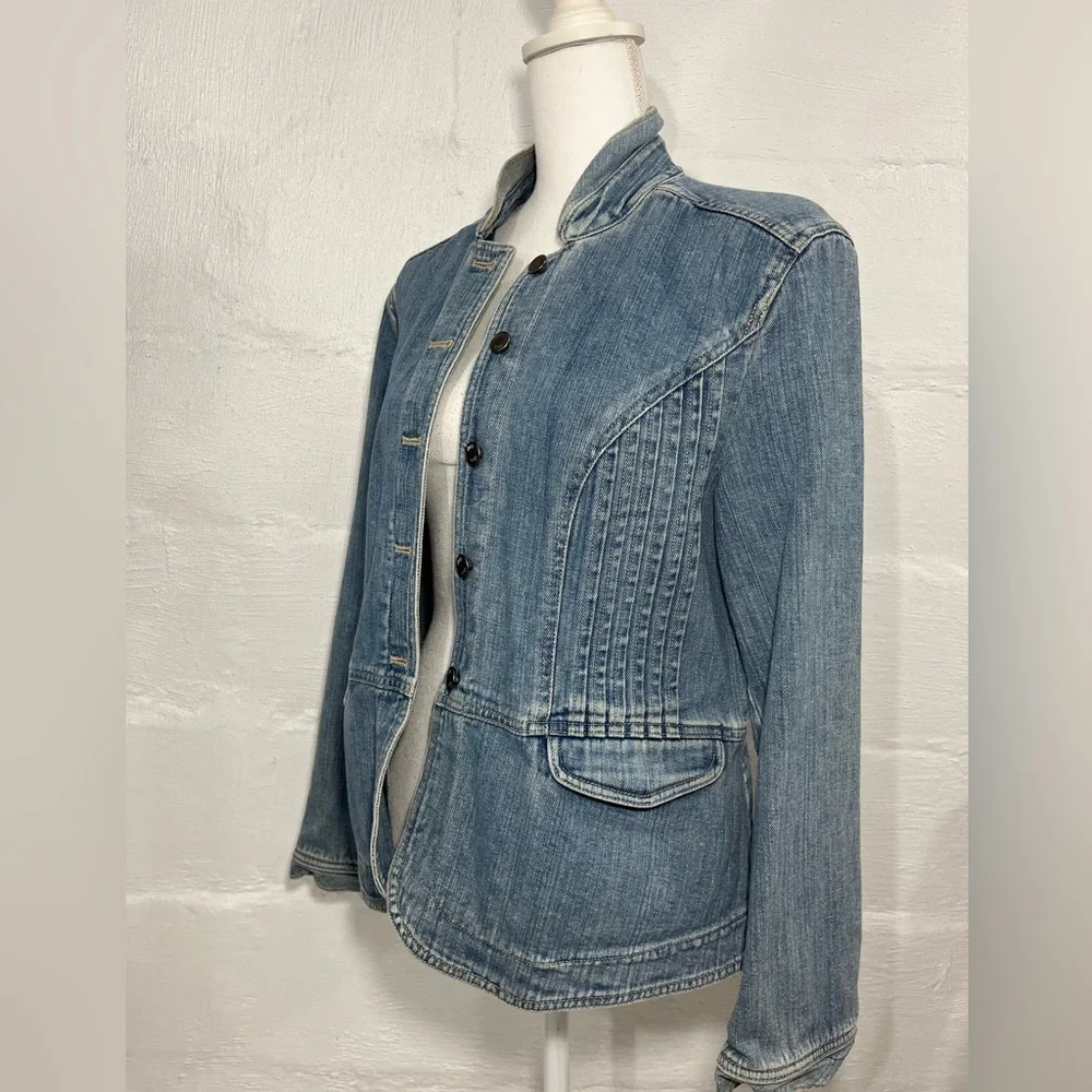 J.JILL  DETAILED JEAN JACKET (a253) - Picture 8 of 14